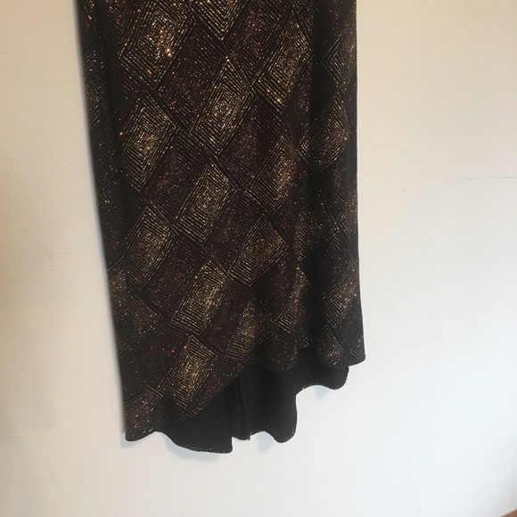 ALEXIA ADMOR gold & bronze Sparkly Low back Dress - Picture 4 of 5